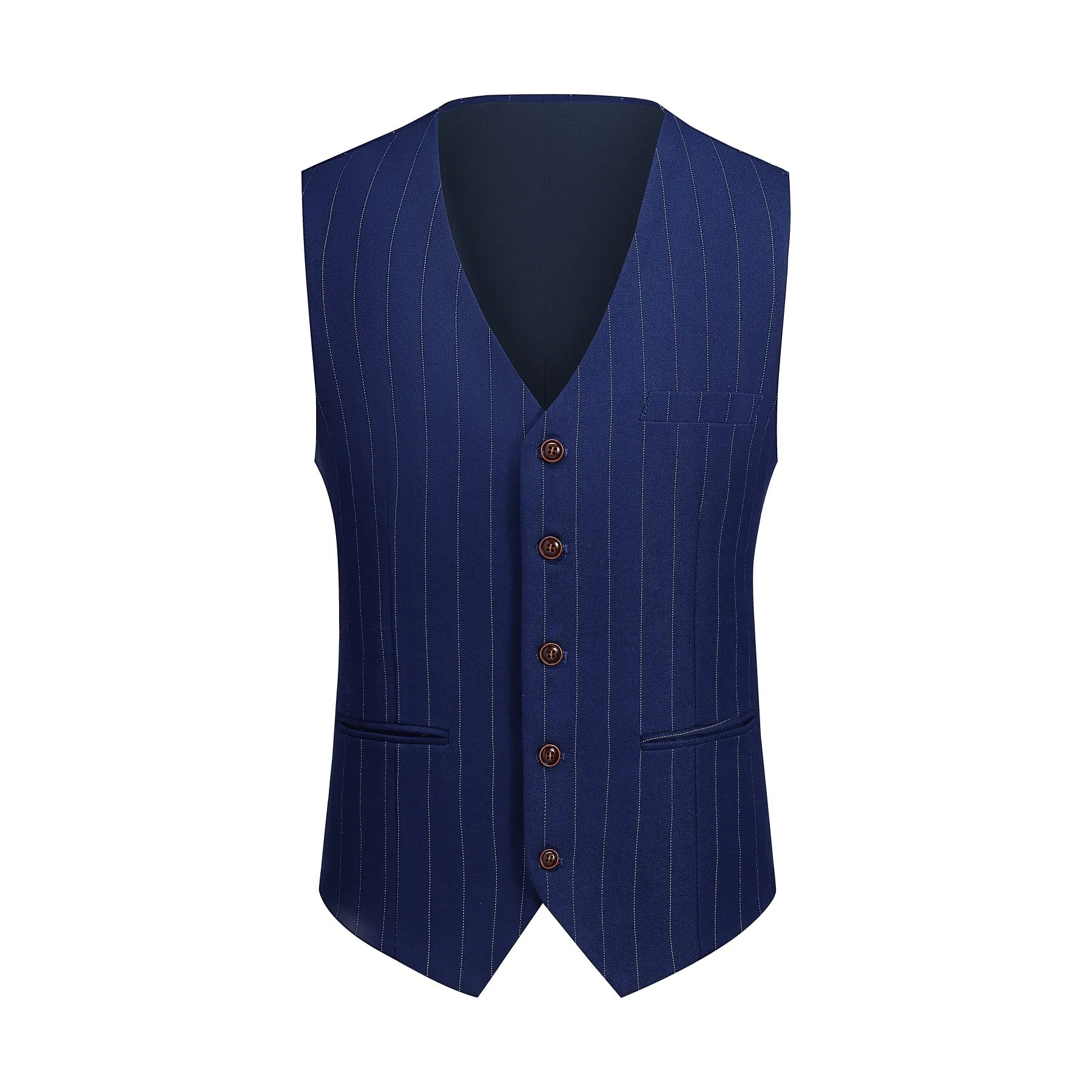 3-Piece Blue Suit Stripe Design Suit