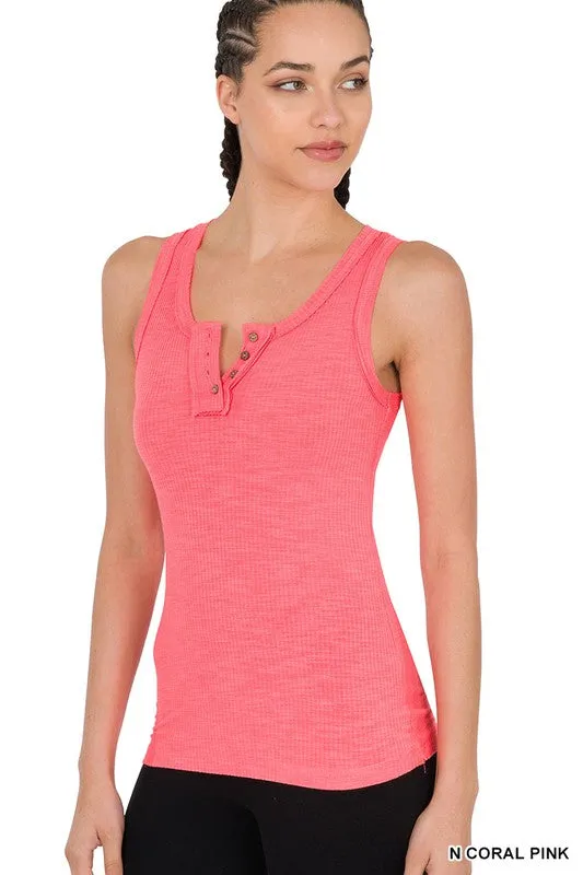 3159   Tish Ribbed Tank Top - Reg Only!