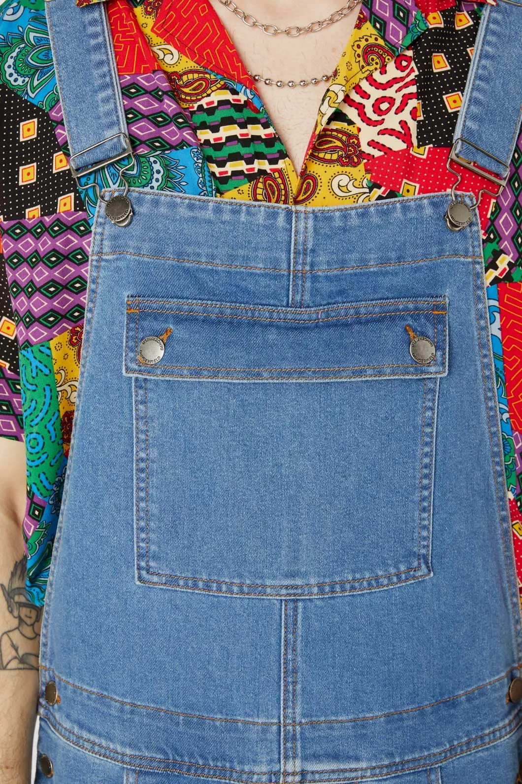 Aggro Denim Short Overall