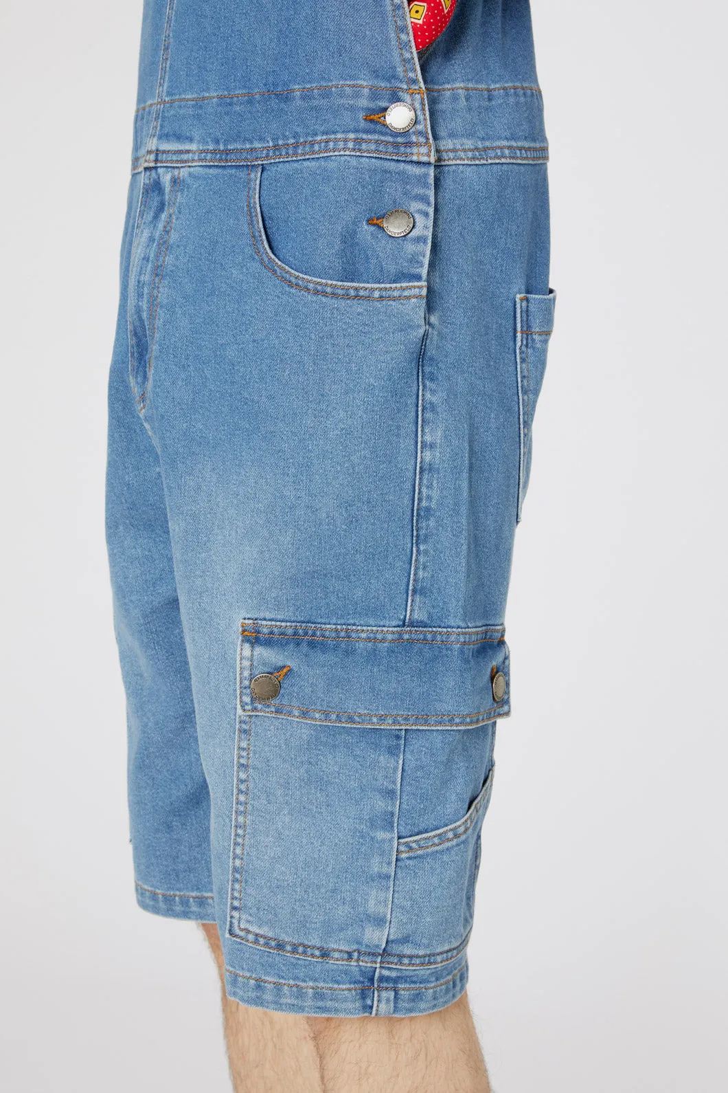 Aggro Denim Short Overall