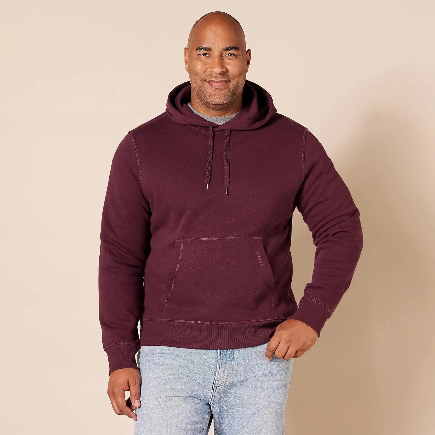 Amazon Essentials Men's Pullover Sweatshirt Hoodie, Big & Tall Options Available