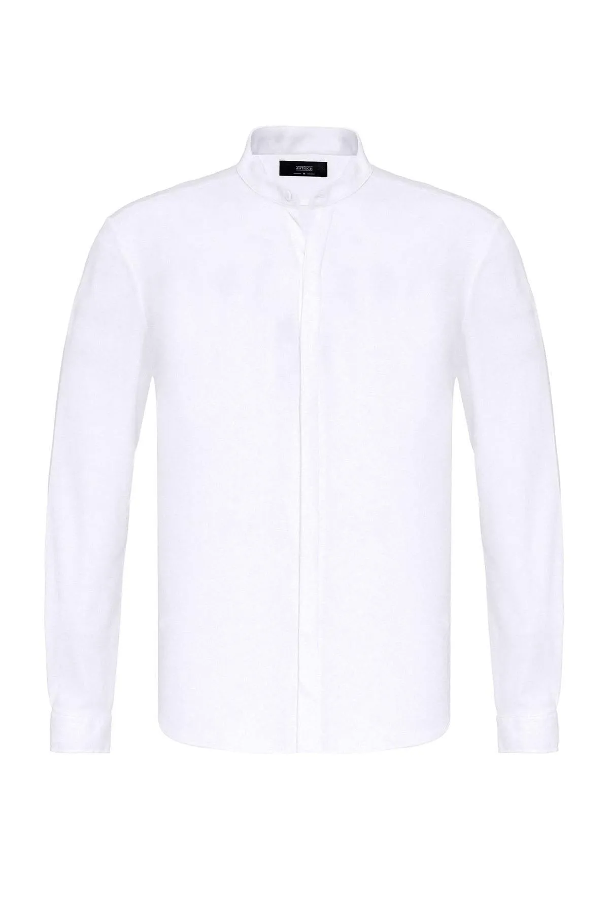 ANT Men's Classic Collar Hidden Button Long Sleeve Slim Fit Shirt - St. Joseph