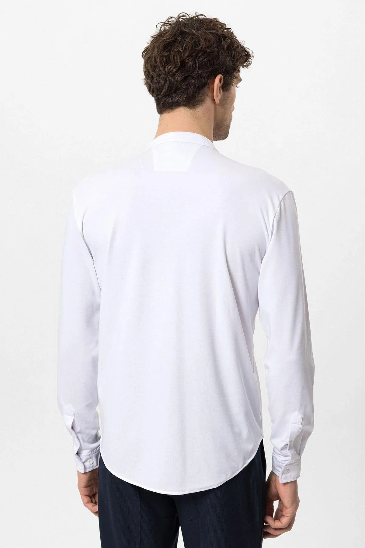 ANT Men's Classic Collar Hidden Button Long Sleeve Slim Fit Shirt - St. Joseph