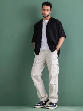 BAGGY CREAM CARGO