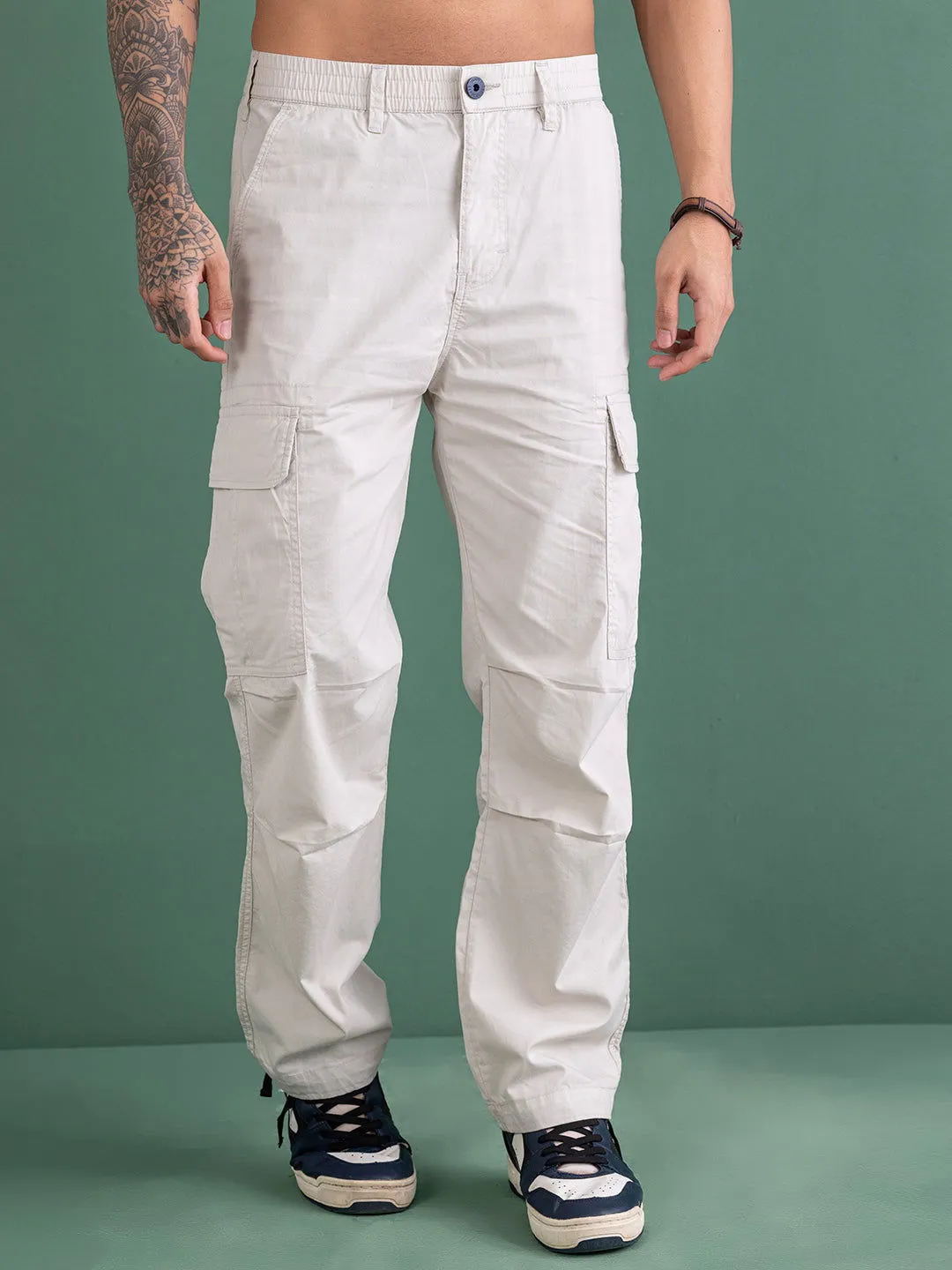 BAGGY CREAM CARGO