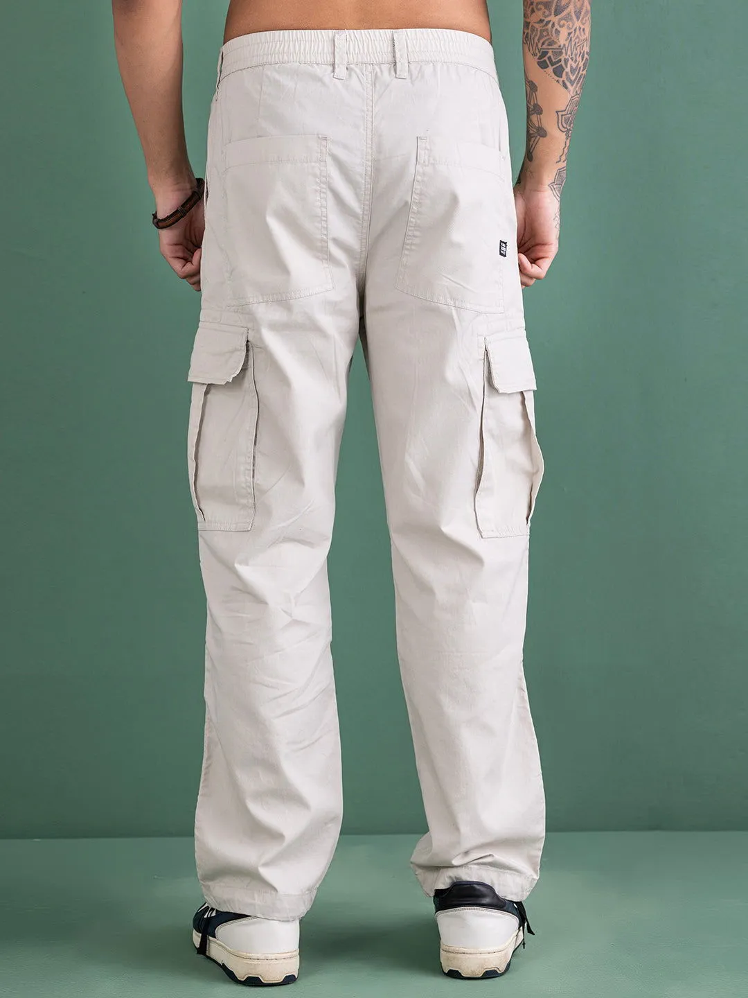 BAGGY CREAM CARGO