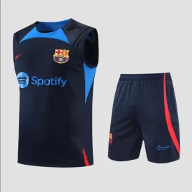 Barcelona Navy Blue - Sleeveless Set