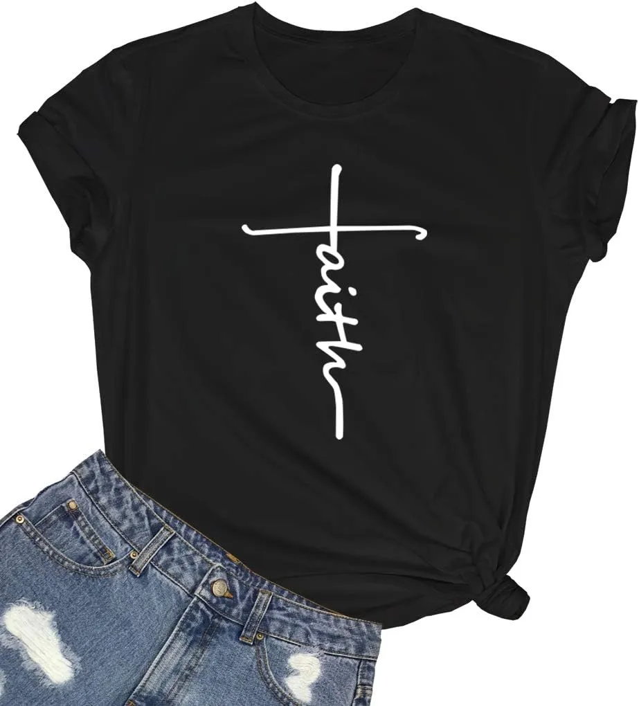 BLACKMYTH Women's Graphic Funny T Shirt Cute Tops Teen Girl Tees