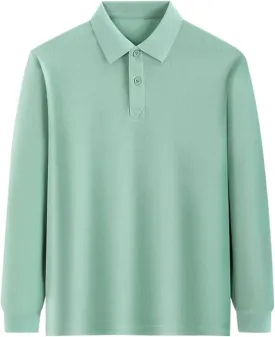 Boys' Girls Long Sleeve Polo Shirts School Uniform Polo Shirts Comfortable Button Down Shirts