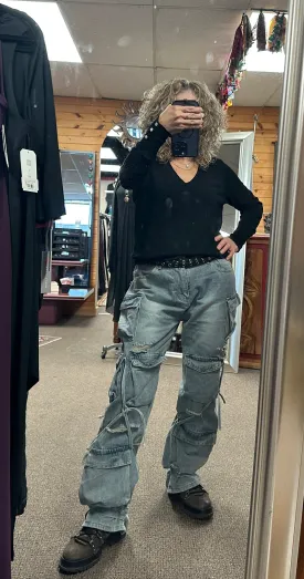 Cargo Denim Pants