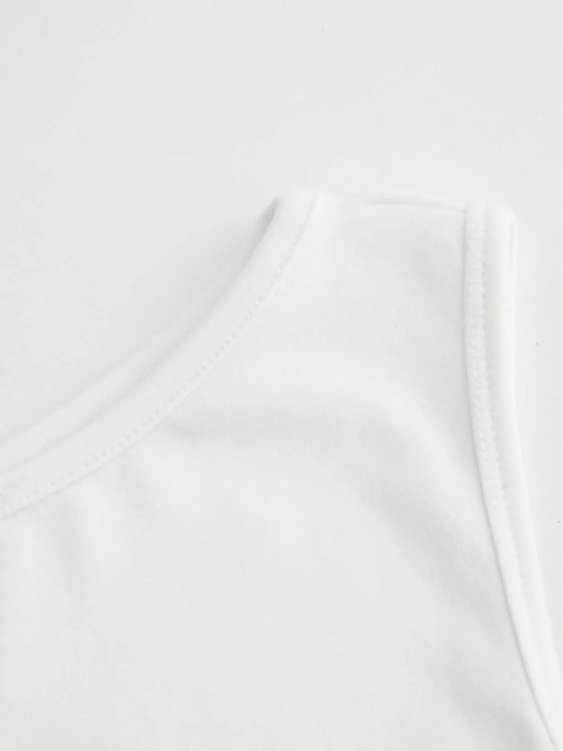 CIDER Boat Neck Ruched Solid Crop Tank Top
