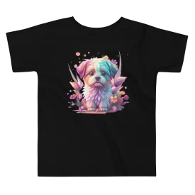 Cute Puppy Toddler Short Sleeve Tee