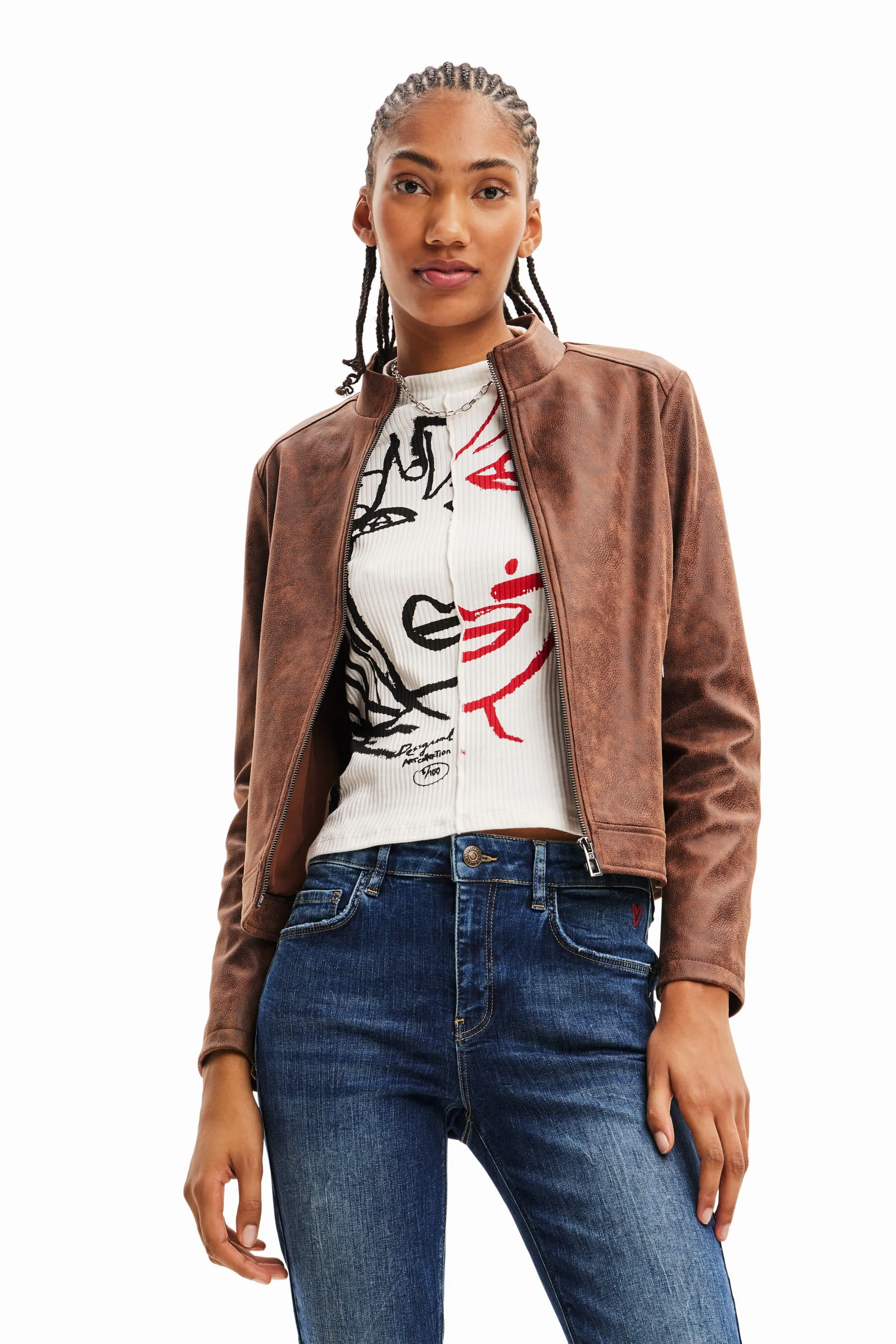 Desigual Toronto Very Soft Slim Biker Jacket 23WWED02