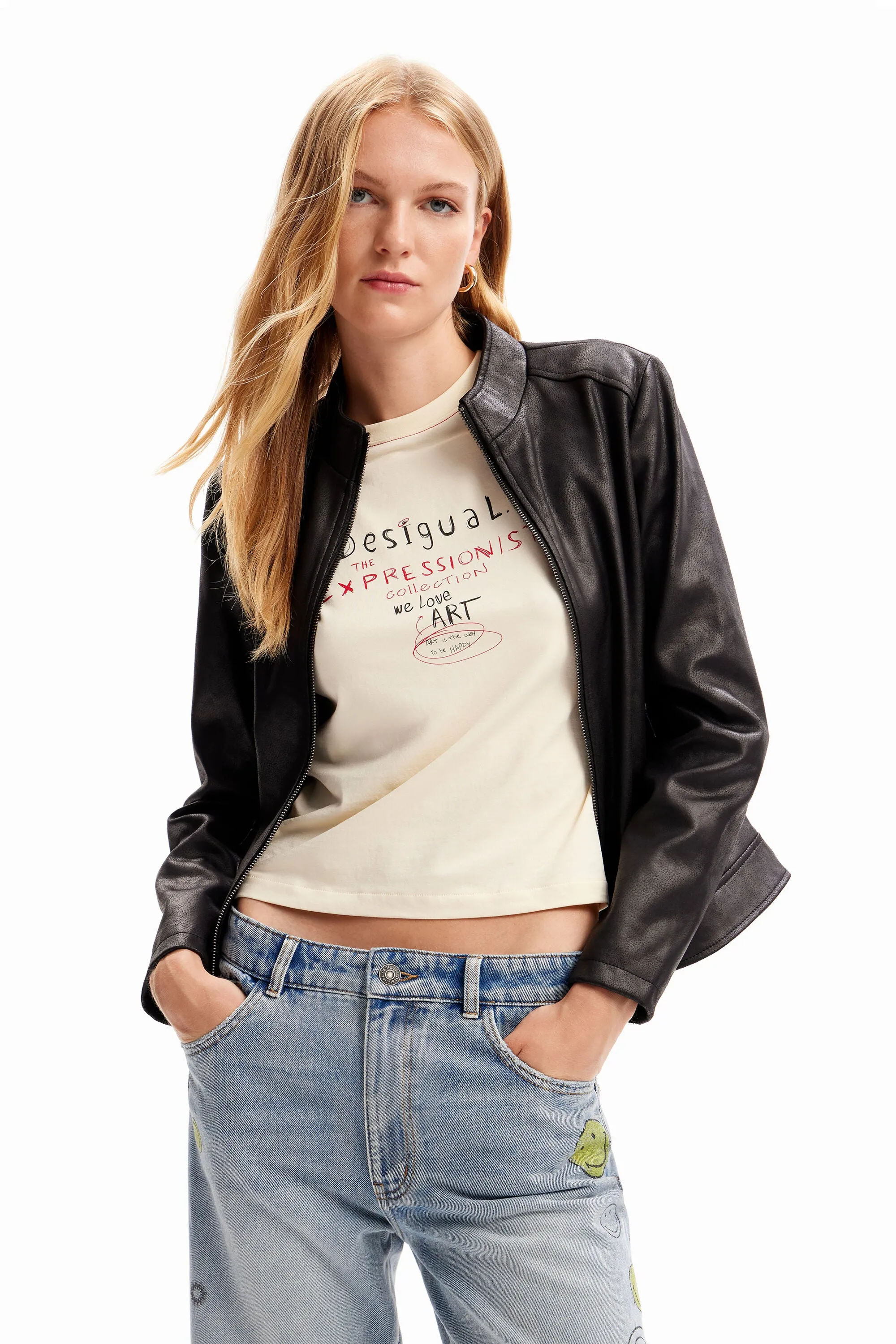 Desigual Toronto Very Soft Slim Biker Jacket 23WWED02