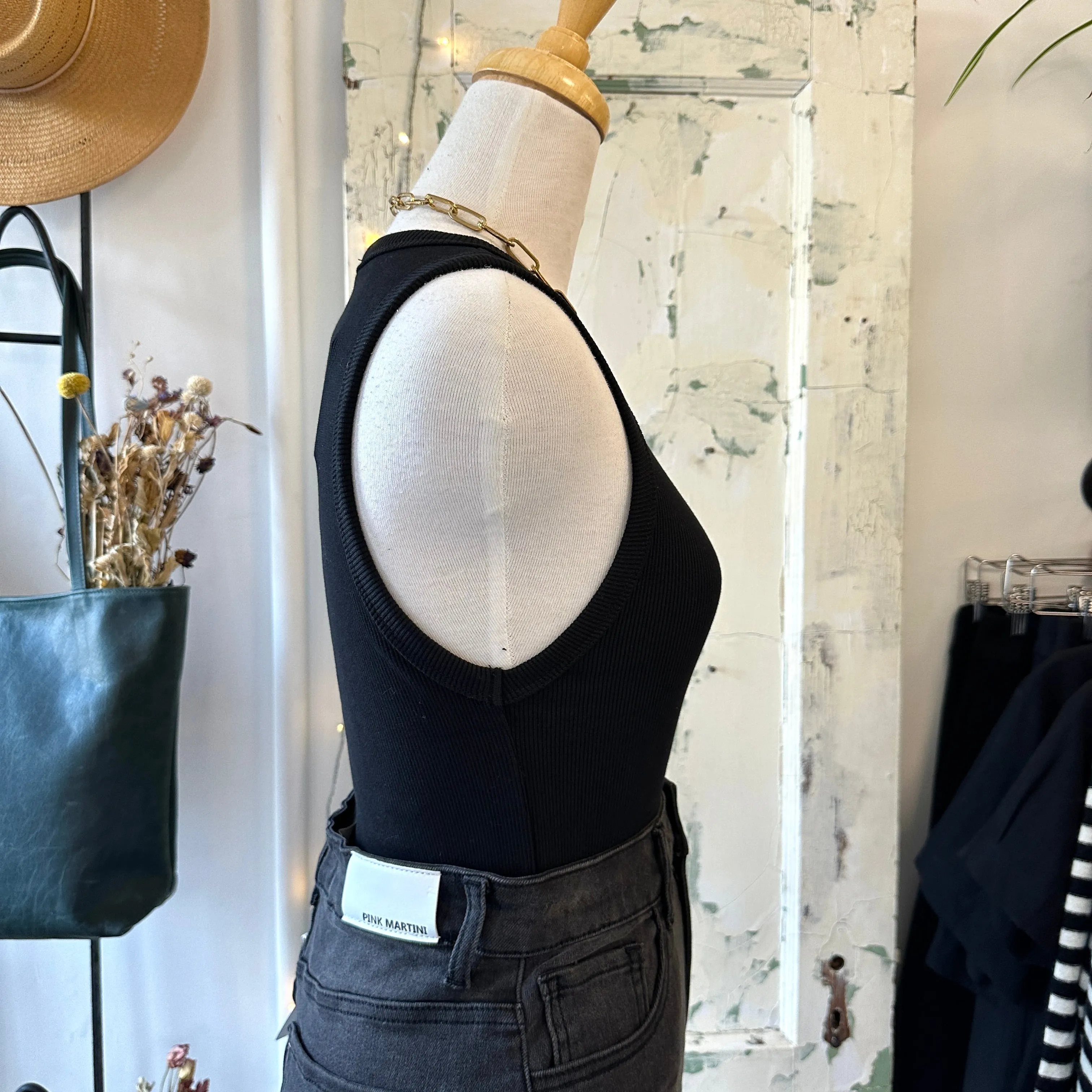 Dr. Denim // Etta Top Black