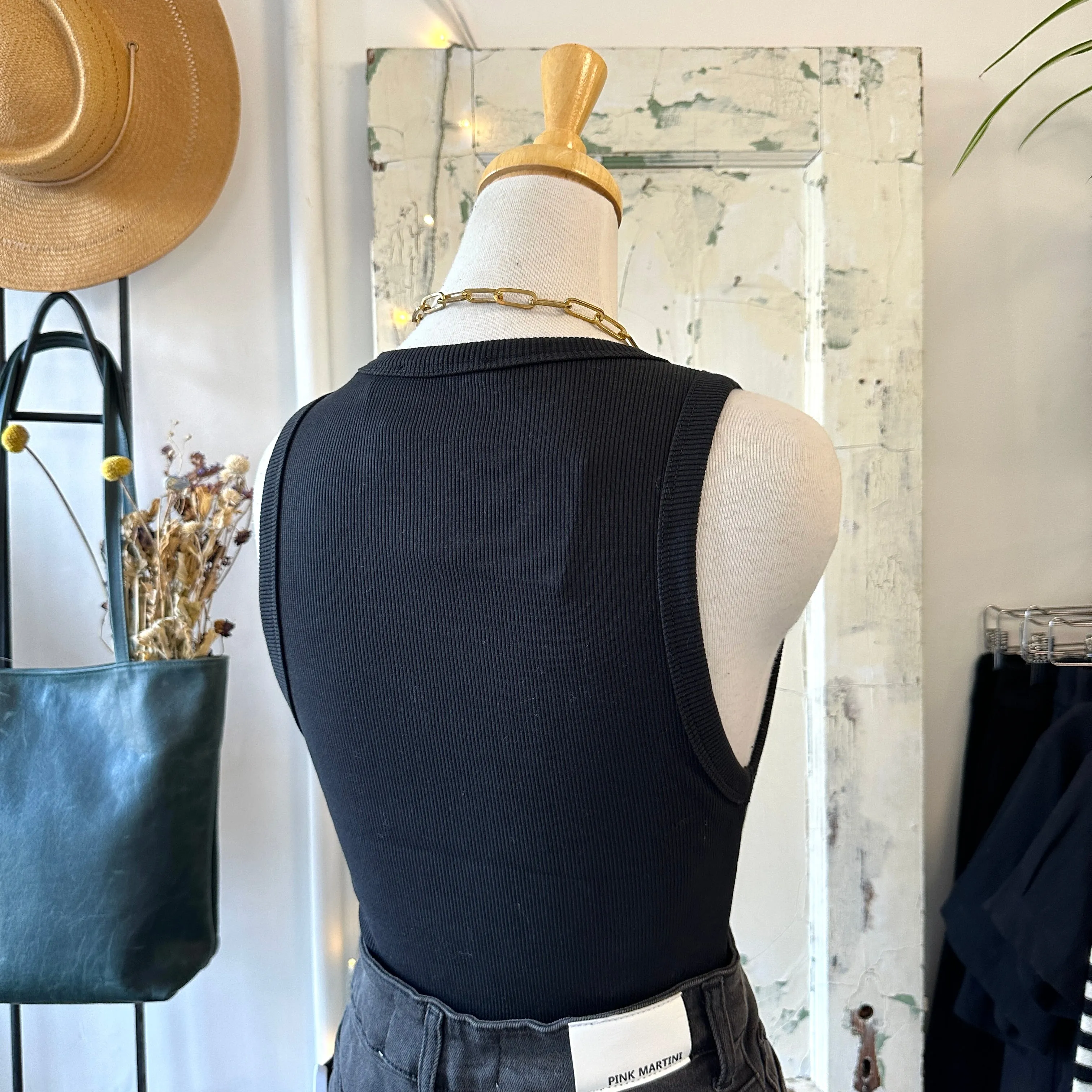 Dr. Denim // Etta Top Black