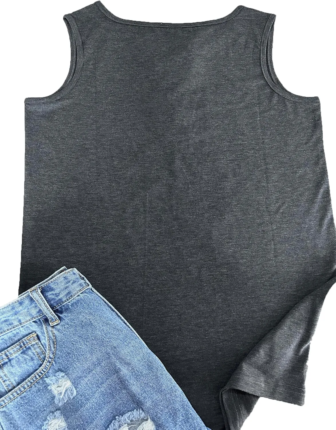 Fensajomon Skull Shirt for Women V Neck Lace Up Sleeveless Casual Summer Workout Yoga Tank Top
