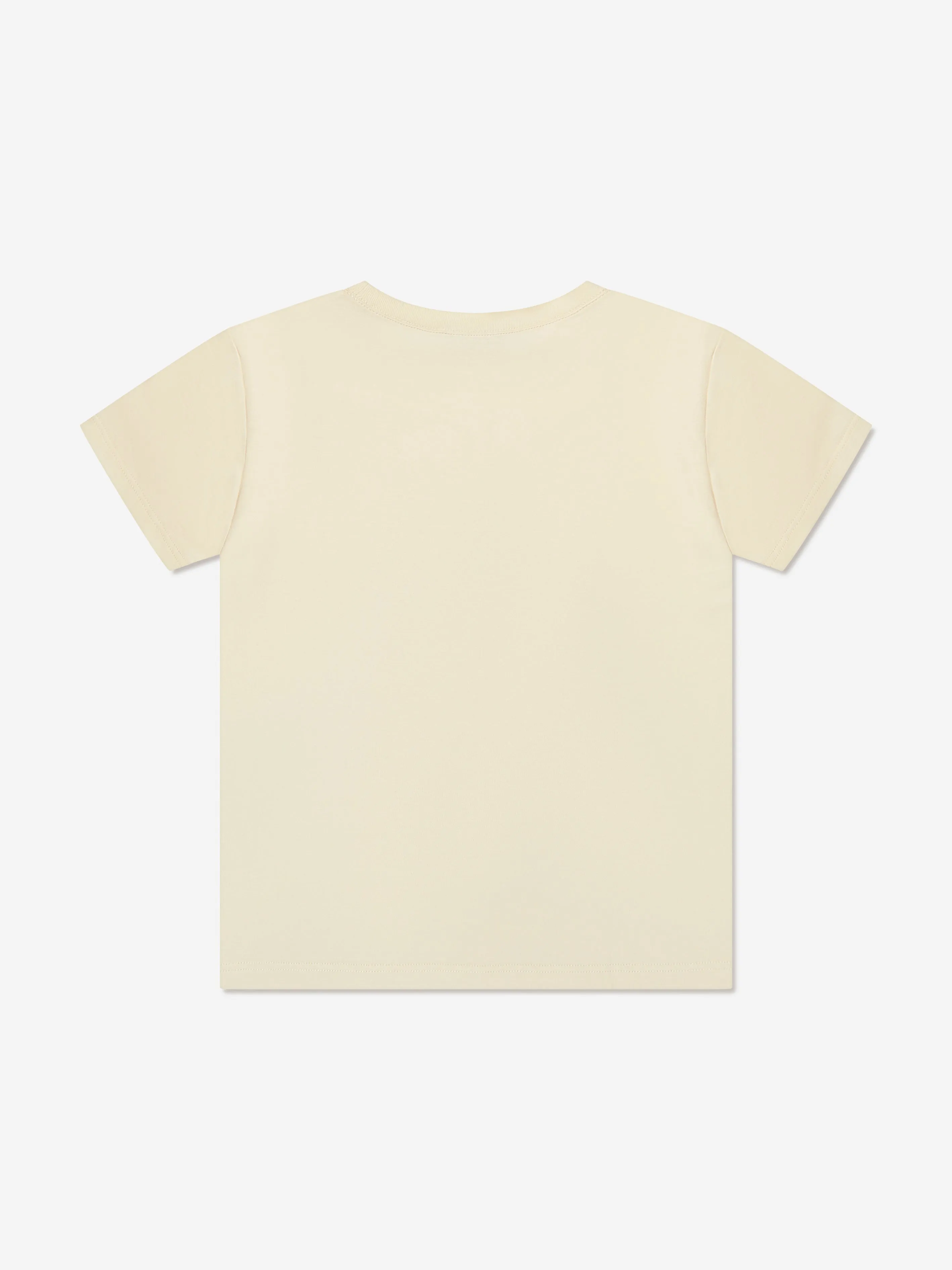 Gucci Boys Cat Print T-Shirt in Cream