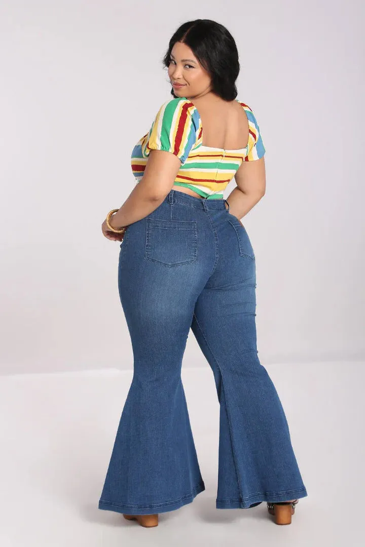 Janis Flare Jeans by Hell Bunny