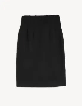 Jersey Knee Length Pencil Skirt