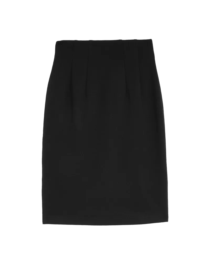Jersey Knee Length Pencil Skirt