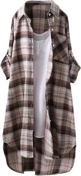 Long Sleeve Shirts for Women,2024 Spring Summer Dressy Casual Button Down Plus Size Tops Office Work Blouses
