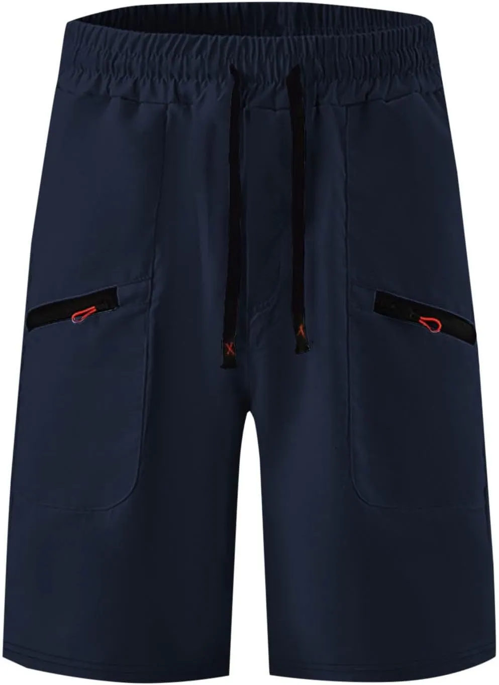 Mens Athletic Shorts Casual Loose Drawstring Solid Pants Fashion Lounge Elastic Waist Beach Summer Cargo Shorts