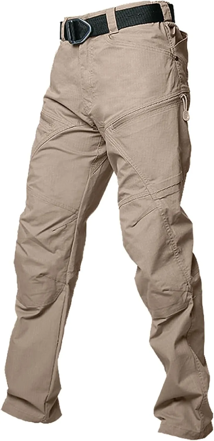 Mens Tactical Hiking Cargo Pants Stretch Ripstop Waterproof Pants Pockets Breathable Utility Outdoor Apparel