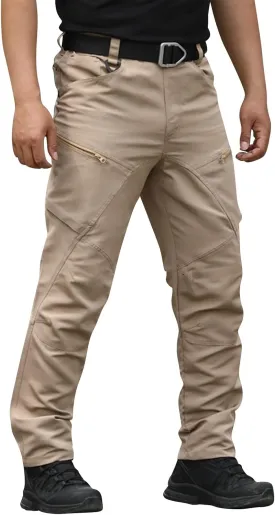 Mens Tactical Hiking Cargo Pants Stretch Ripstop Waterproof Pants Pockets Breathable Utility Outdoor Apparel