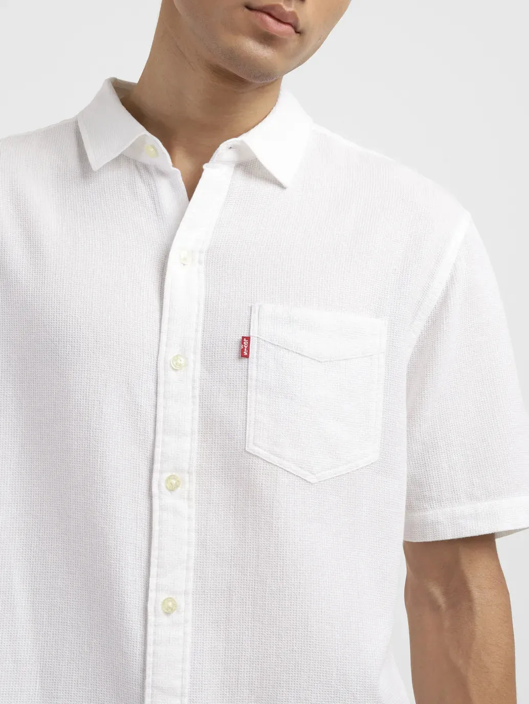 Men's Textured Slim Fit Shirt