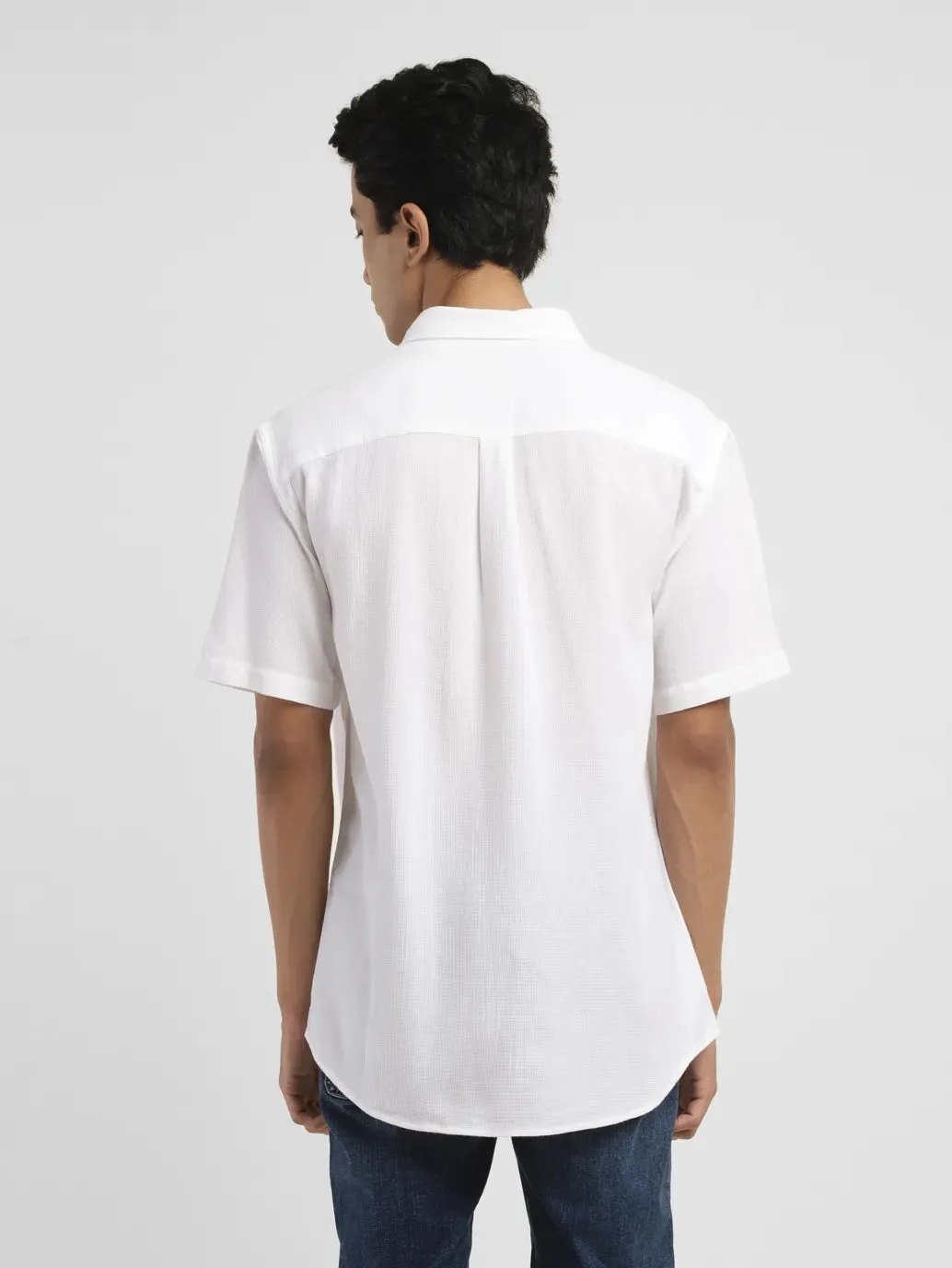 Men's Textured Slim Fit Shirt
