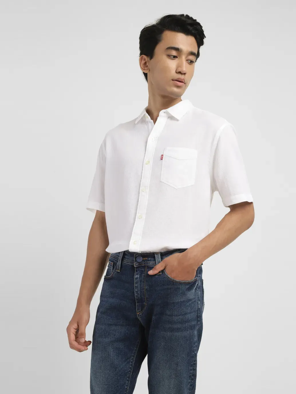 Men's Textured Slim Fit Shirt