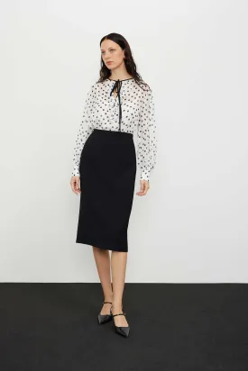 Midi Length Skirt Black