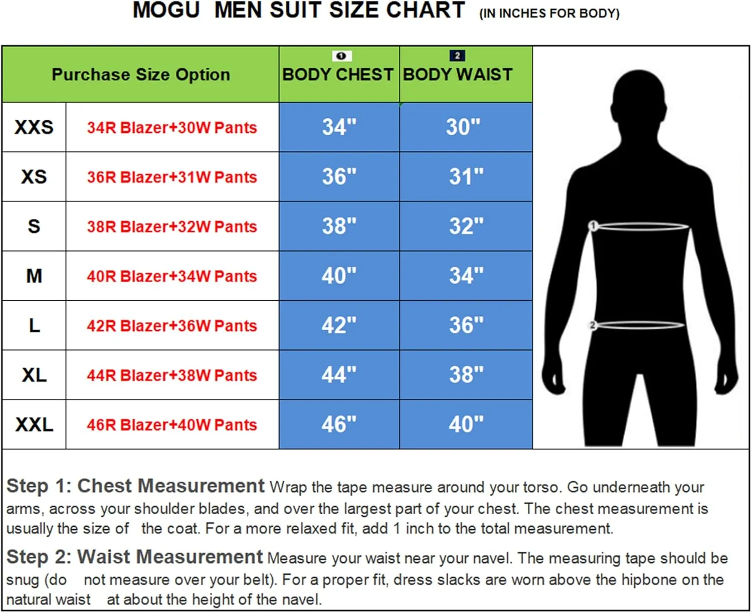 MOGU Mens 3 Piece Suit Slim Fit Tuxedo for Homecoming Wedding Prom Blazer Jacket Vest Pants with Tie Set