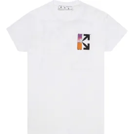 Off-White Gradient Arrows Logo Slim Fit White T-Shirt