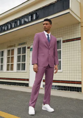 Purple Sharkskin Three Piece Suit