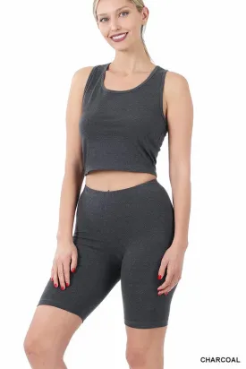 Racerback Tank & Bike Shorts