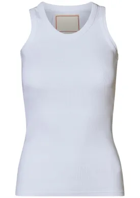Ribbed Tank White