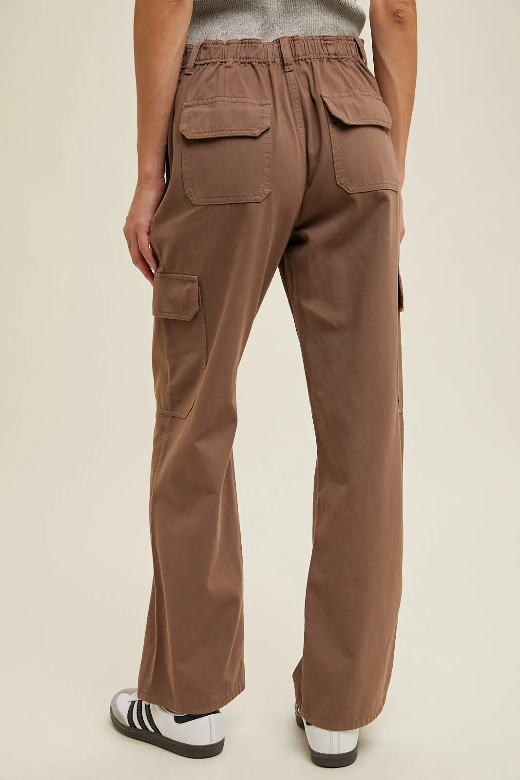 Robin High Rise Cotton Cargo Jeans