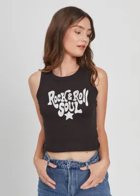 Rock And Roll Tank-Black