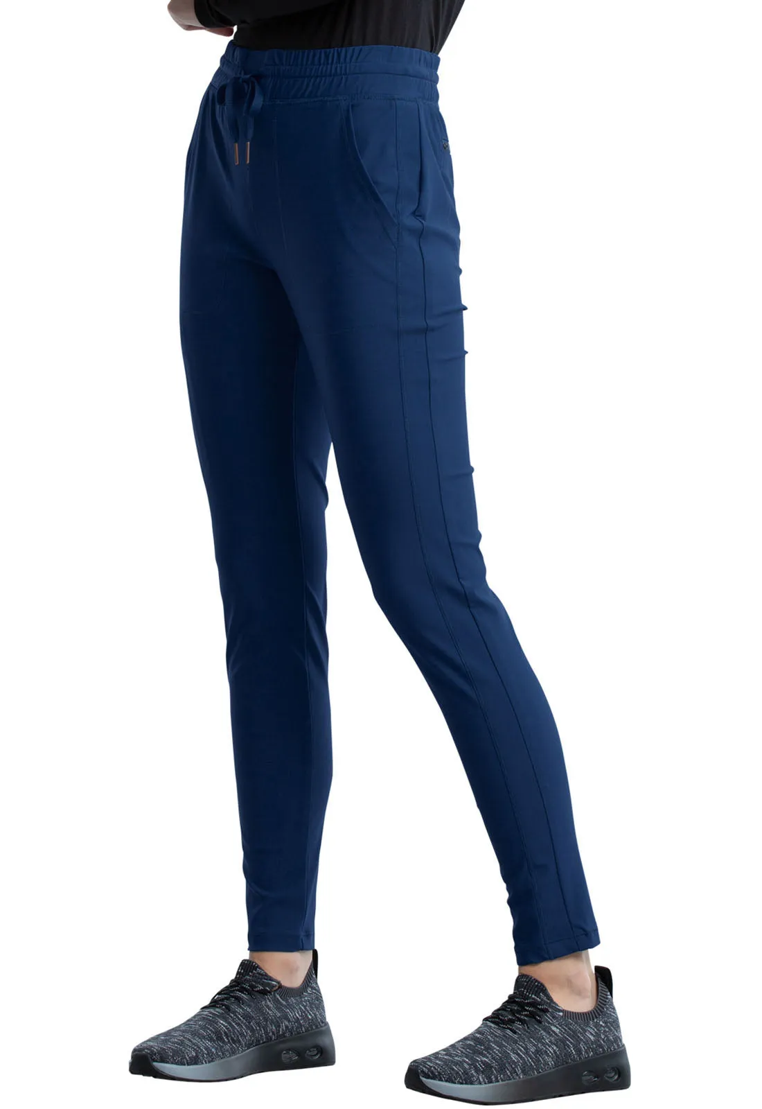 Scrub Pants - Cherokee Women's Form Mid Rise Tapered Leg Drawstring Pant - Navy, CK095