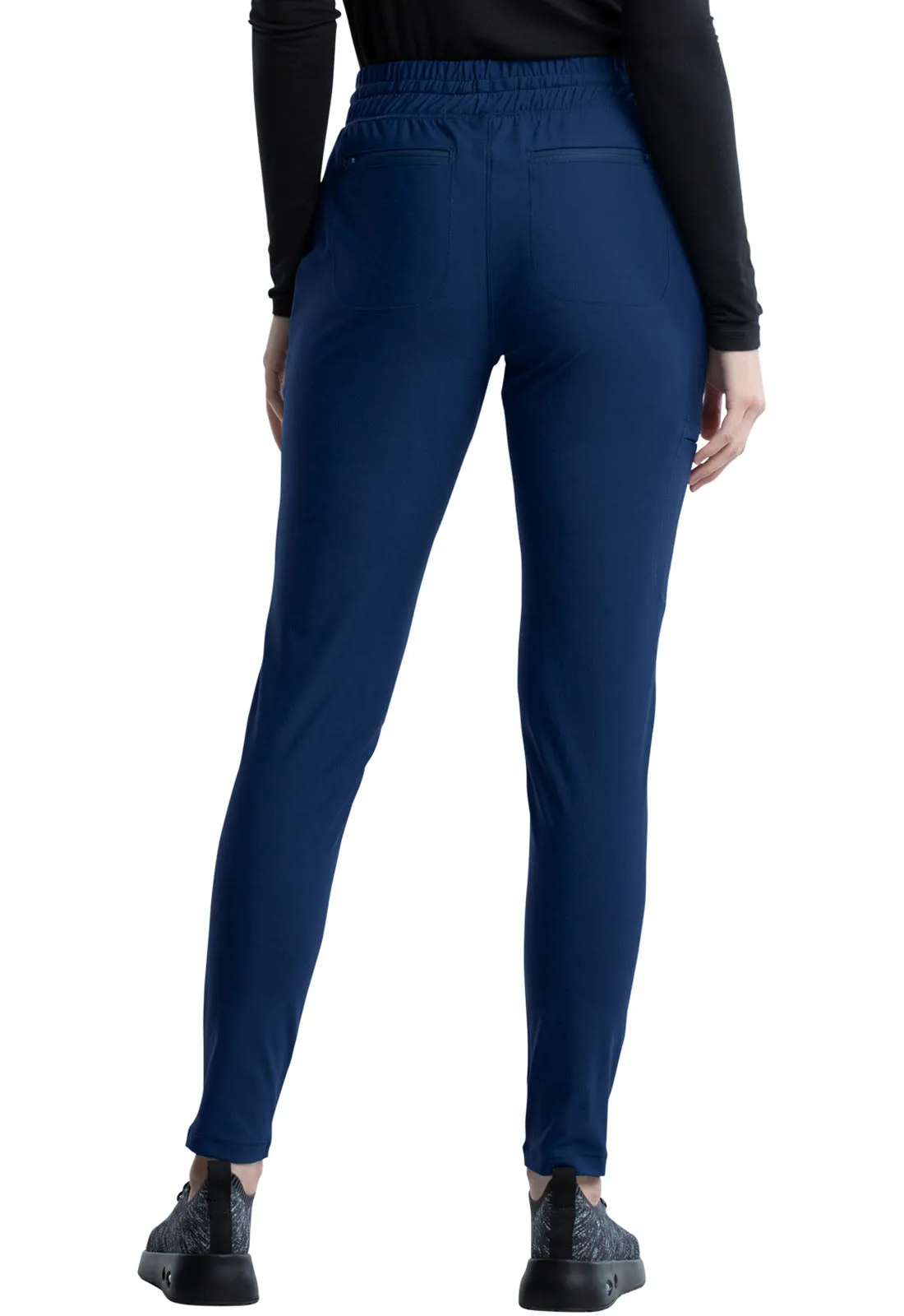 Scrub Pants - Cherokee Women's Form Mid Rise Tapered Leg Drawstring Pant - Navy, CK095