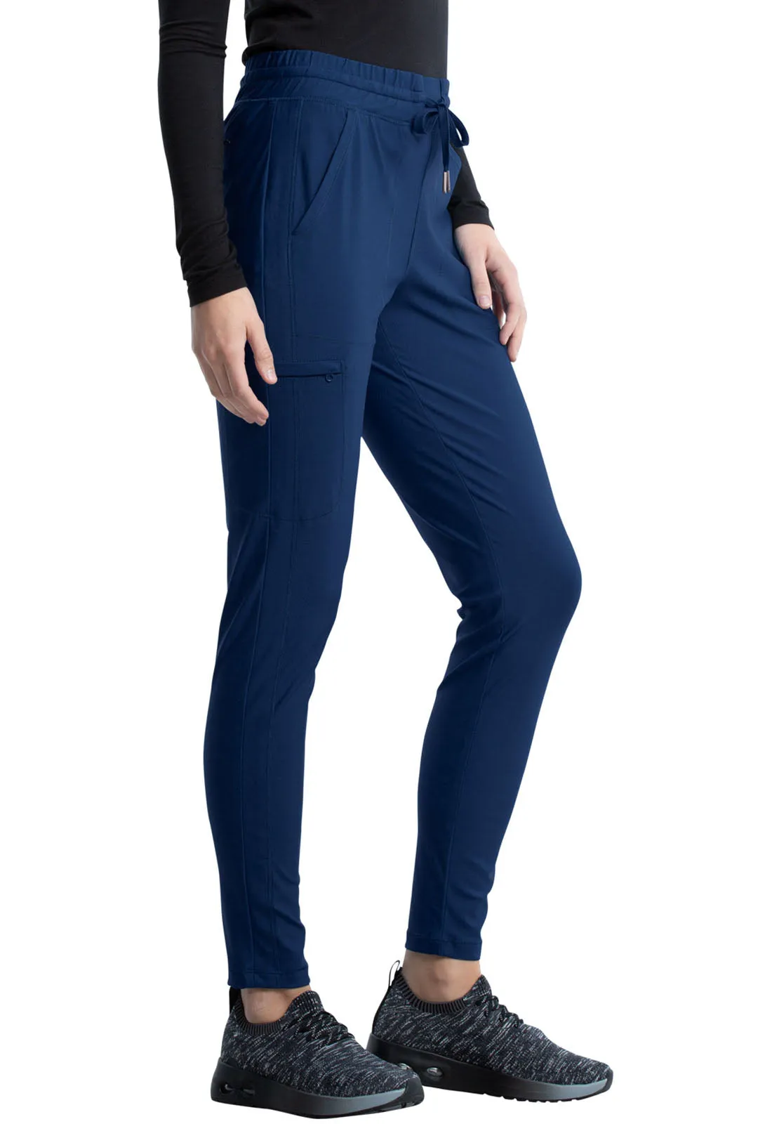 Scrub Pants - Cherokee Women's Form Mid Rise Tapered Leg Drawstring Pant - Navy, CK095