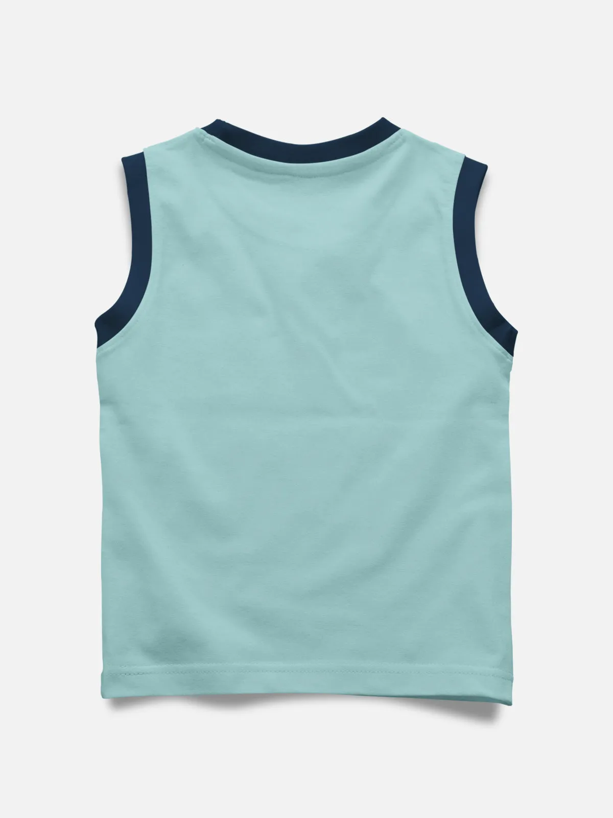 Sleeveless Printed T-shirt with Comfy Solid Shorts for Infants & Girls - Pack of 2 (1 T-shirt & 1 short)