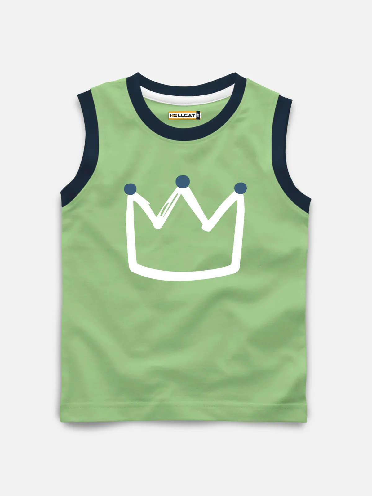 Sleeveless Printed T-shirt with Comfy Solid Shorts for Infants & Girls - Pack of 2 (1 T-shirt & 1 short)