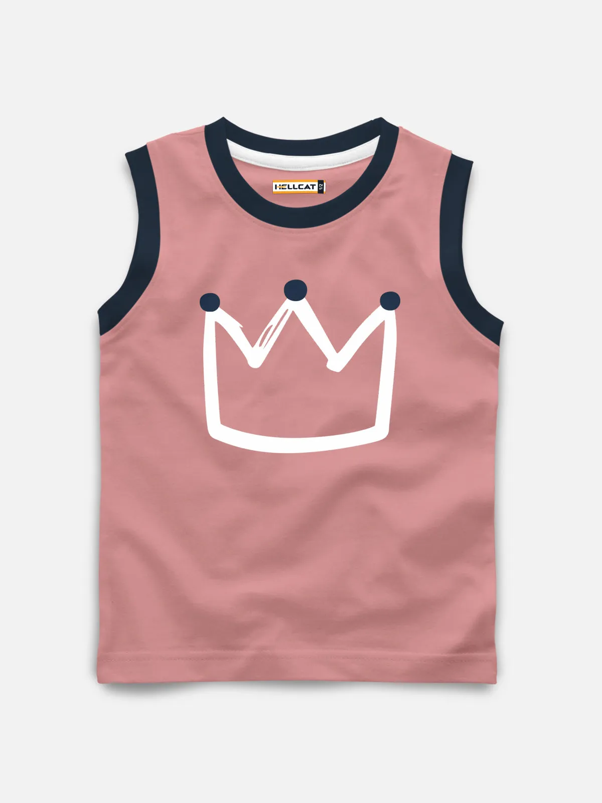 Sleeveless Printed T-shirt with Comfy Solid Shorts for Infants & Girls - Pack of 2 (1 T-shirt & 1 short)