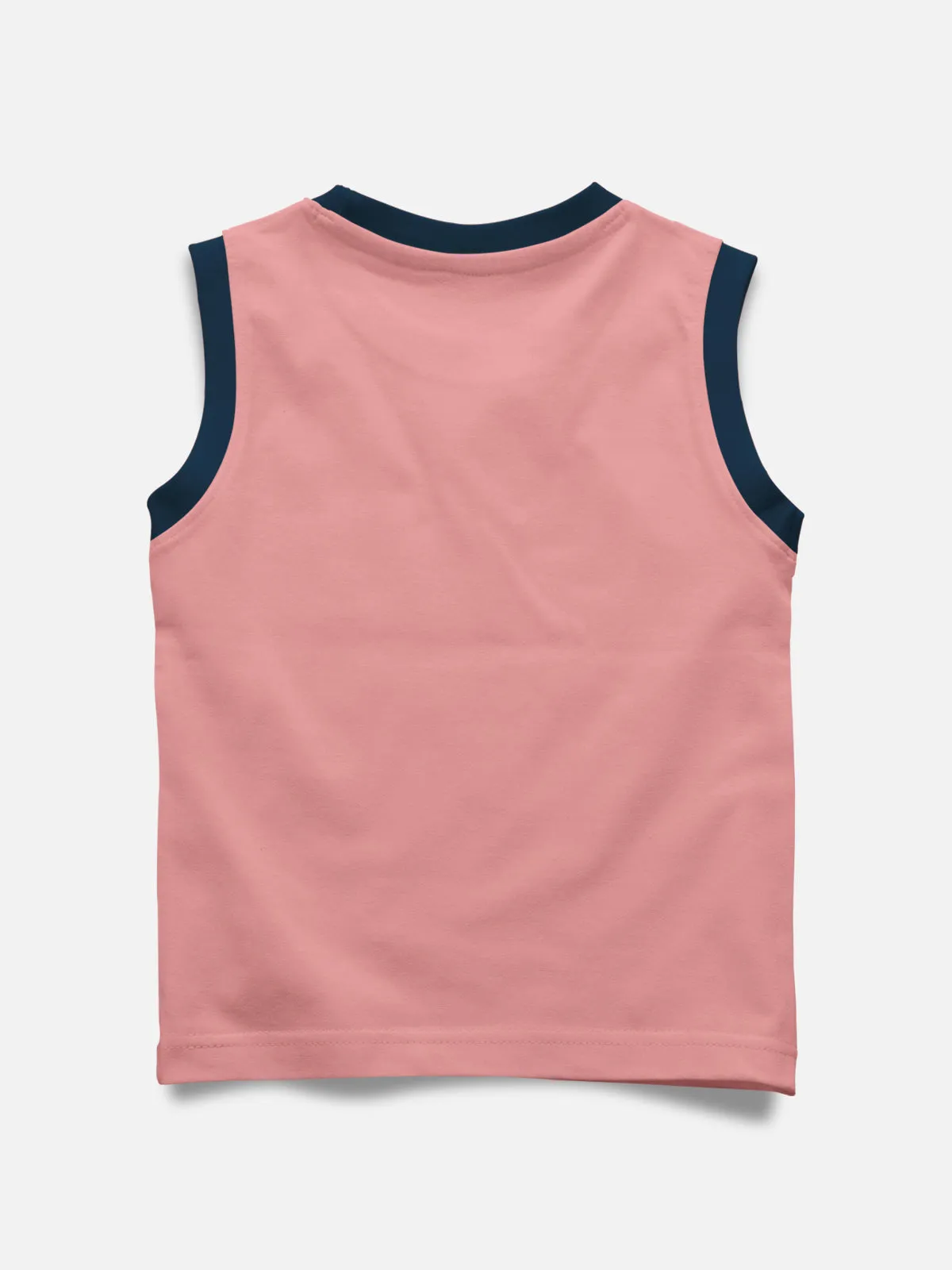 Sleeveless Printed T-shirt with Comfy Solid Shorts for Infants & Girls - Pack of 2 (1 T-shirt & 1 short)