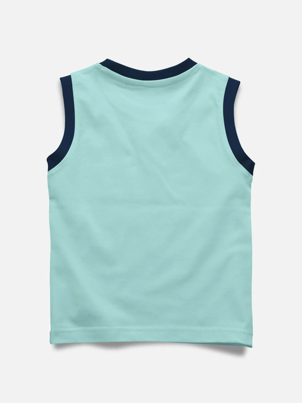 Sleeveless Printed T-shirt with Comfy Solid Shorts for Infants & Girls - Pack of 2 (1 T-shirt & 1 short)