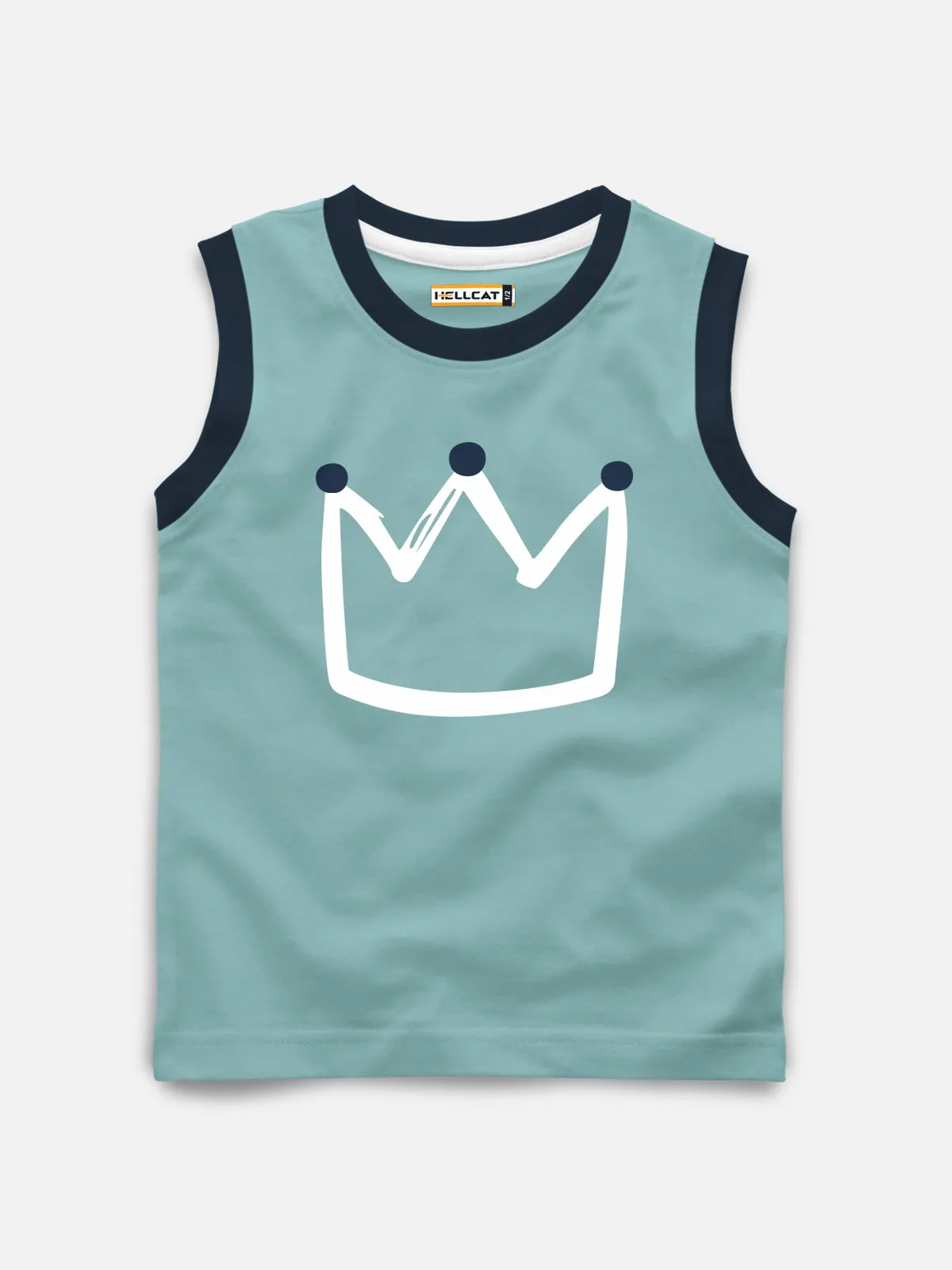 Sleeveless Printed T-shirt with Comfy Solid Shorts for Infants & Girls - Pack of 2 (1 T-shirt & 1 short)