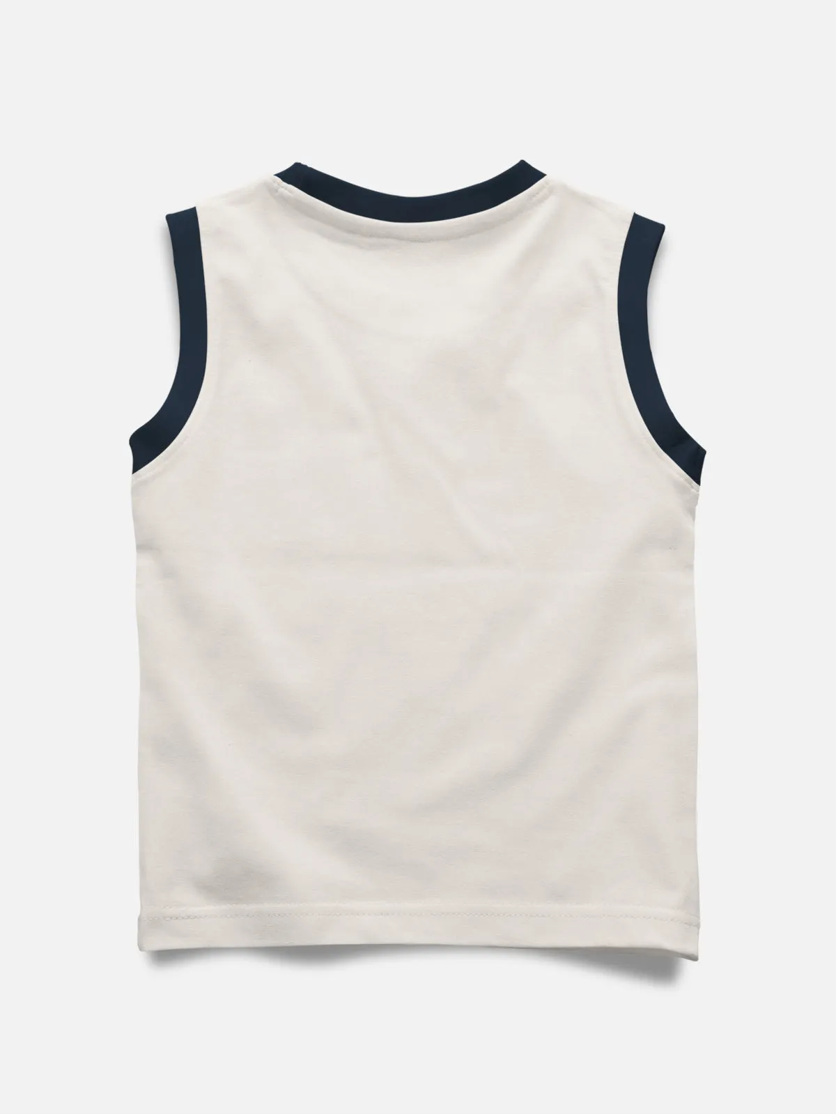 Sleeveless Printed T-shirt with Comfy Solid Shorts for Infants & Girls - Pack of 2 (1 T-shirt & 1 short)